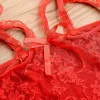 Crotchless Teddy with Open Cup Design - Image 4