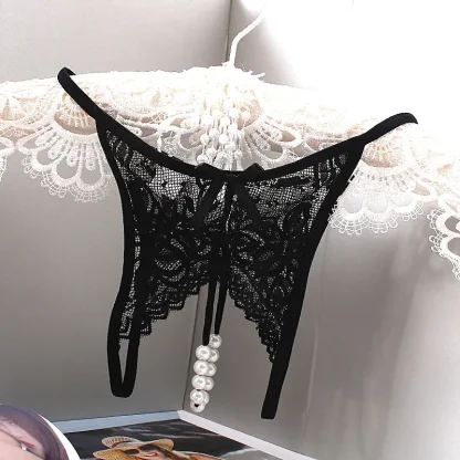Flirty Lace G-strings with Beaded Design