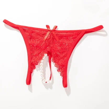 Transparent Lace with Beaded Crotch Design - Image 8