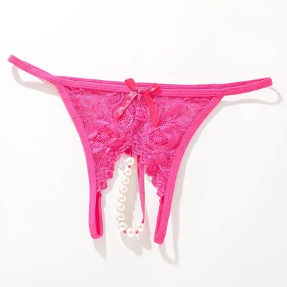 Transparent Lace with Beaded Crotch Design - Image 9