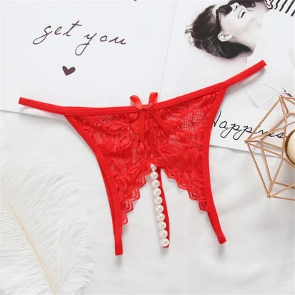 Flirty Lace G-strings with Beaded Design - Image 7