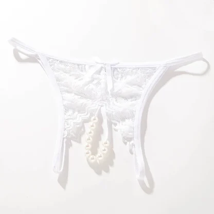 Transparent Lace with Beaded Crotch Design - Image 10