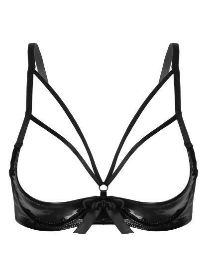Open Cup Lingerie with Strappy Detailing - Image 3