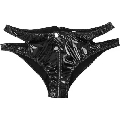 Sleek Cutout Panty with Zip Crotch - Image 5