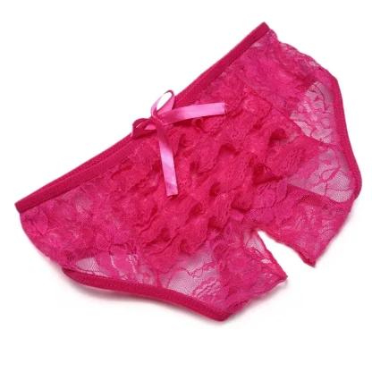 See-through Lace Panty with Ruffle Design - Image 13