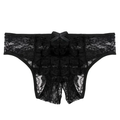See-through Lace Panty with Ruffle Design - Image 12