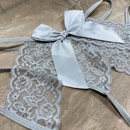 Plus Size G-string with Big Bowknot Back Design - Image 11