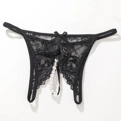 Transparent Lace with Beaded Crotch Design - Image 5