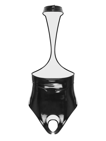 Backless Crotchless Bodysuit with Open Cup - Image 2