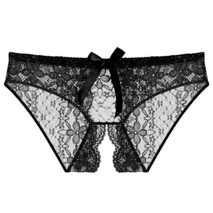 Seductive Crotchless Panties with Bowknot - Image 3