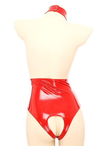 Backless Crotchless Bodysuit with Open Cup - Image 5