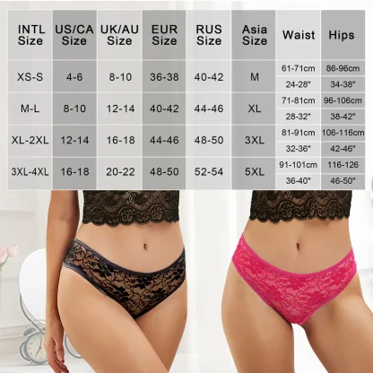 See-through Lace Panty with Ruffle Design - Image 15