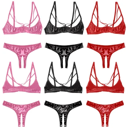 Open Cup Lingerie with Strappy Detailing - Image 12