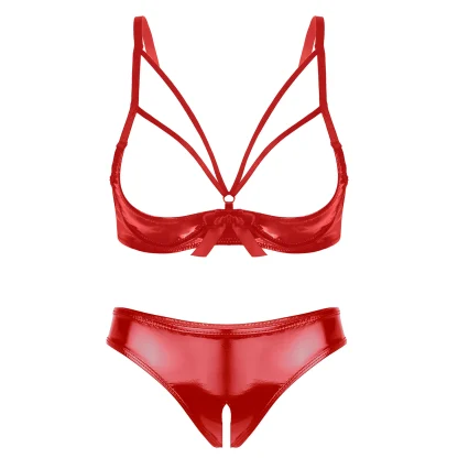 Open Cup Lingerie with Strappy Detailing - Image 6