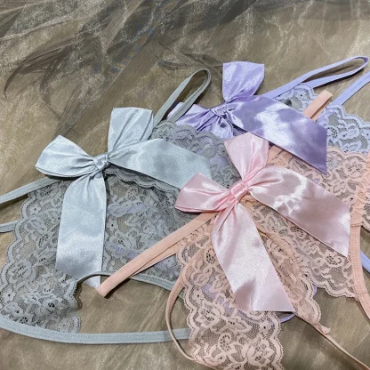 Plus Size G-string with Big Bowknot Back Design - Image 13