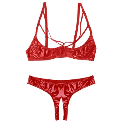 Open Cup Lingerie with Strappy Detailing - Image 8