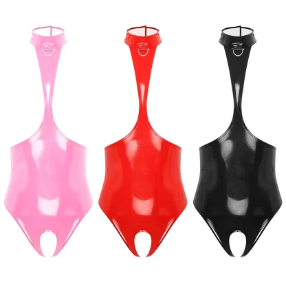 Backless Crotchless Bodysuit with Open Cup - Image 13