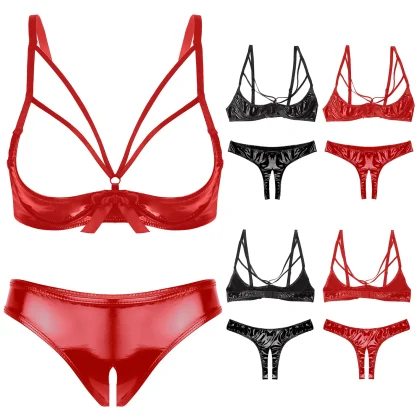 Open Cup Lingerie with Strappy Detailing - Image 10