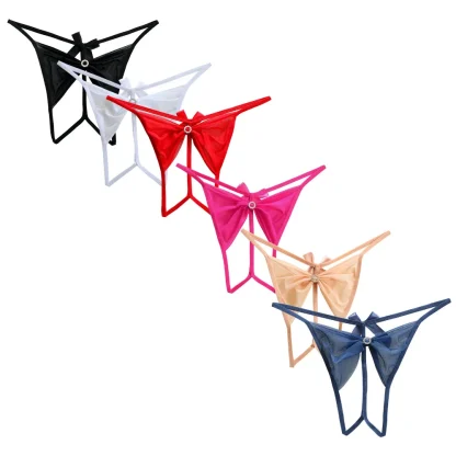 Elegant Bowknot Crotchless G-strings - Image 7