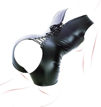 Seductive Cutouts Bodysuit with Lace-up Design - Image 4
