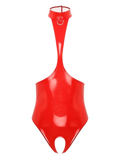 Backless Crotchless Bodysuit with Open Cup - Image 7