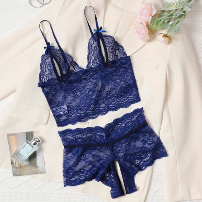 Playful Lingerie with See-through Lace Design - Image 8