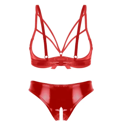 Open Cup Lingerie with Strappy Detailing - Image 7