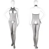 Halter Sheer Bodystocking with Open Cup - Image 15